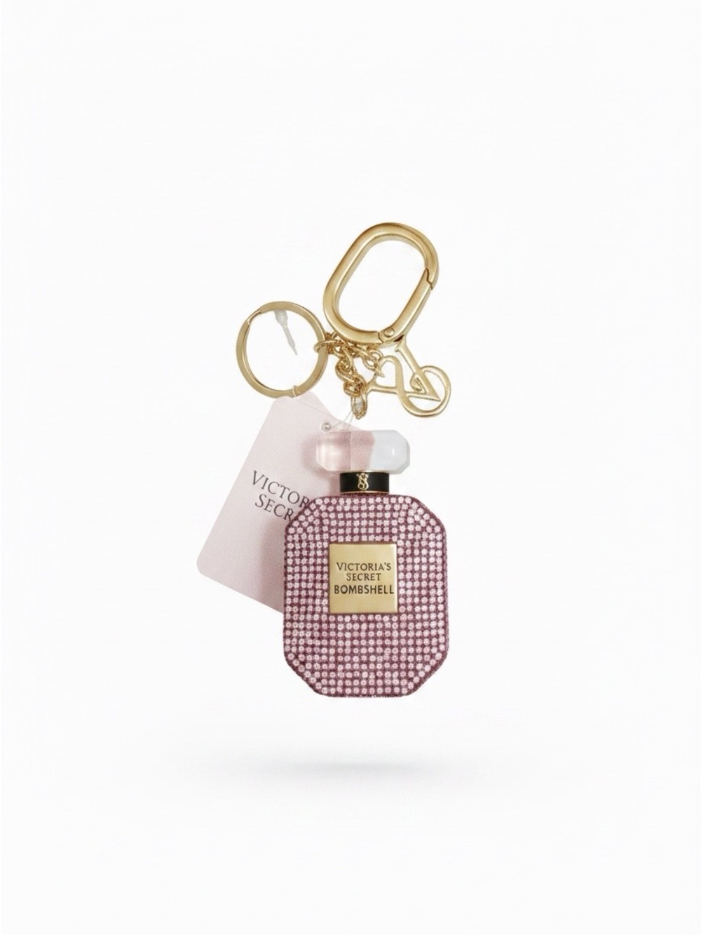 Victoria's Secret Pink Crystal Bombshell Perfume Key Charm